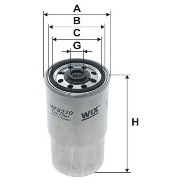 Паливний фільтр WIX WF8270