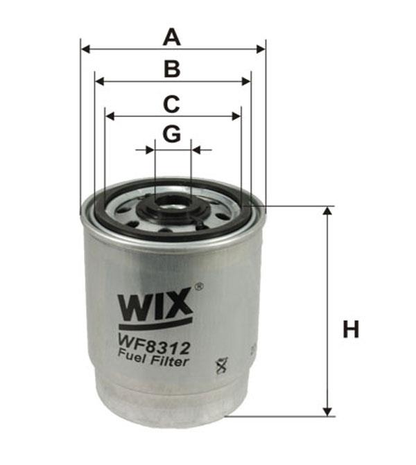 Паливний фільтр WIX WF8312