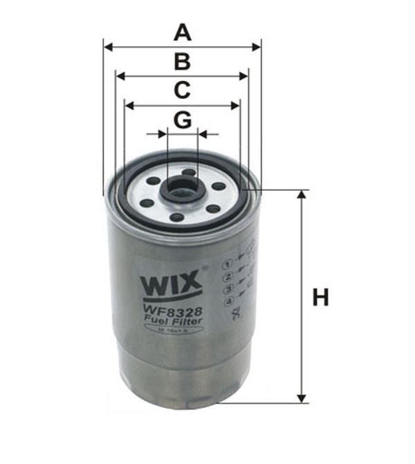 WIX WF8328 Фільтр паливний WF8328: Купити в Україні - Добра ціна на EXIST.UA!