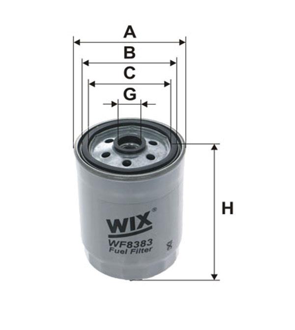 WIX WF8383 Фільтр палива WF8383: Купити в Україні - Добра ціна на EXIST.UA!