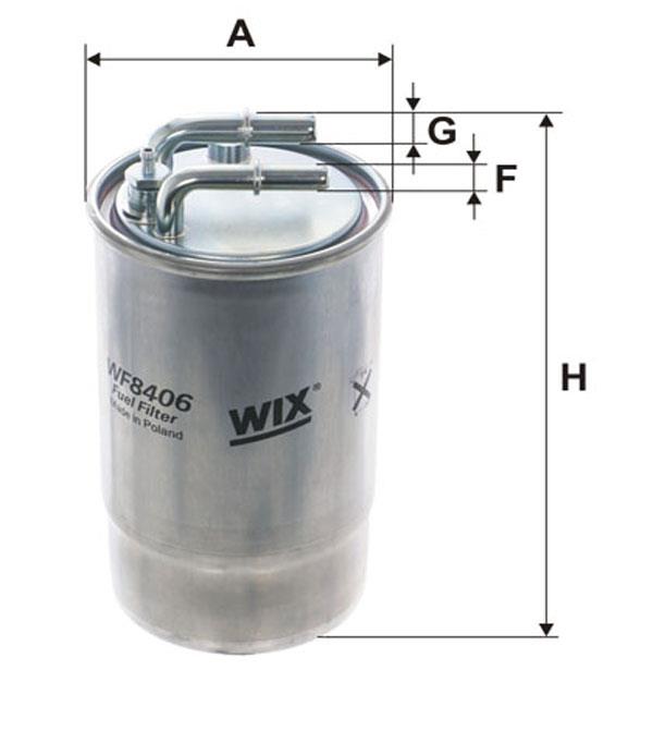 WIX WF8406 Фільтр палива WF8406: Купити в Україні - Добра ціна на EXIST.UA!