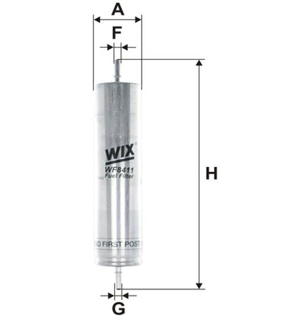 WIX WF8411 Фільтр палива WF8411: Купити в Україні - Добра ціна на EXIST.UA!