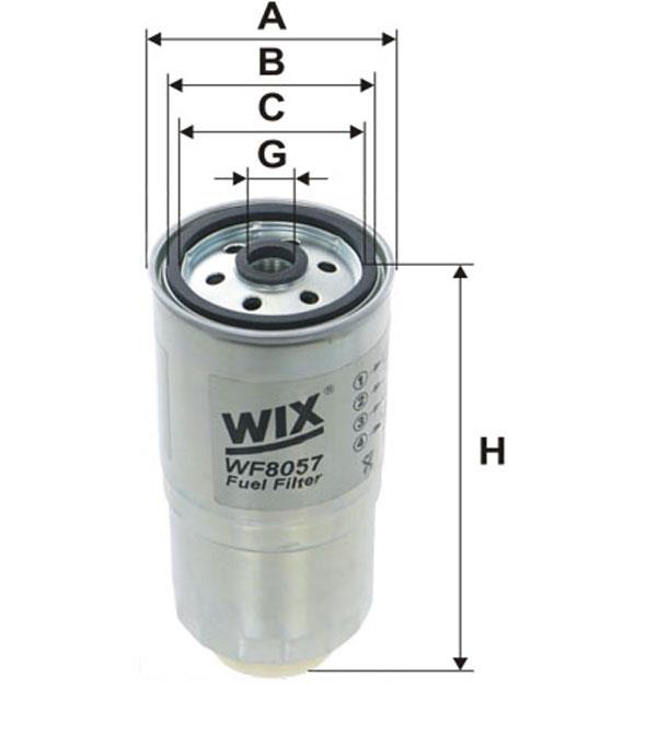 WIX WF8057 Фільтр палива WF8057: Приваблива ціна - Купити в Україні на EXIST.UA!