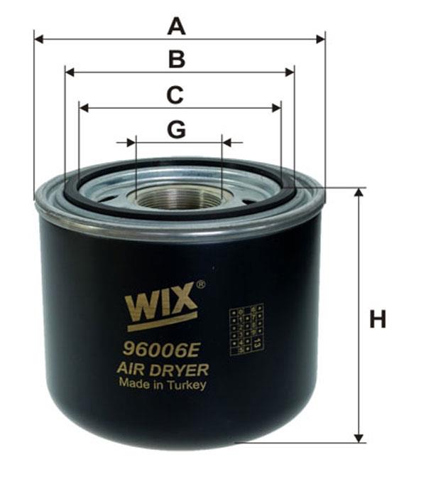 WIX 96006E Фільтр осушувача повітря 96006E: Купити в Україні - Добра ціна на EXIST.UA!