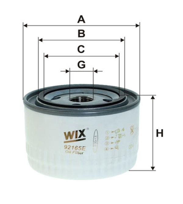 WIX 92165E Фільтр масляний 92165E: Купити в Україні - Добра ціна на EXIST.UA!