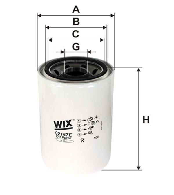 WIX 92167E Фільтр масляний 92167E: Купити в Україні - Добра ціна на EXIST.UA!