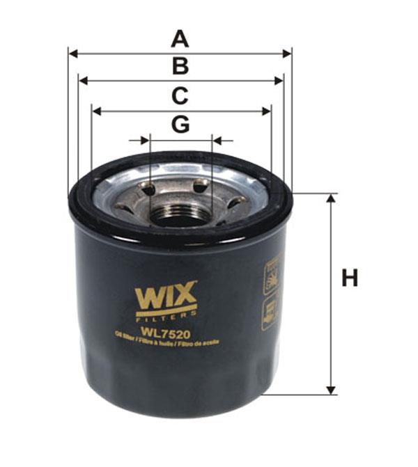 Масляный фильтр WIX WL7520