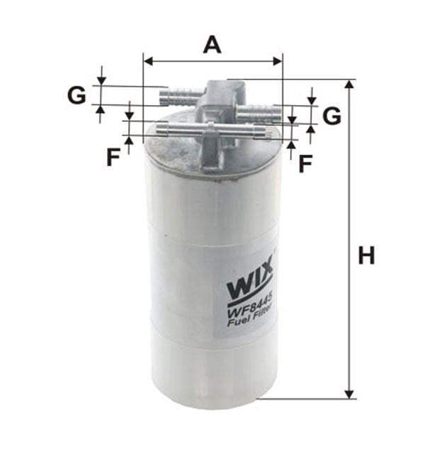 WIX WF8445 Фільтр палива WF8445: Купити в Україні - Добра ціна на EXIST.UA!