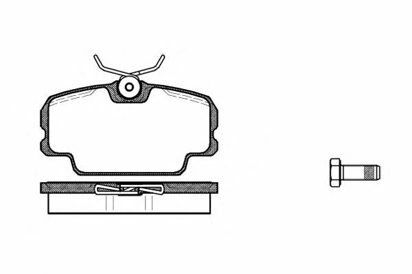 P045300 Woking Тормозные колодки дисковые, комплект