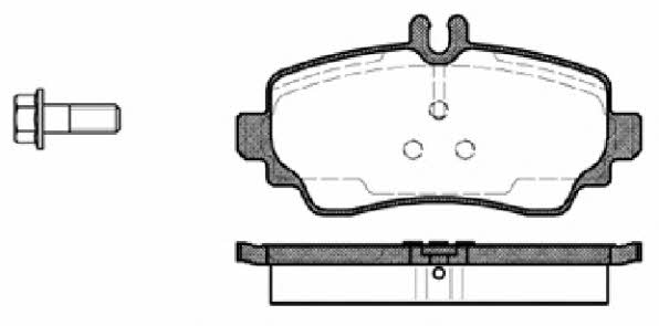 P750300 Woking Тормозные колодки дисковые, комплект