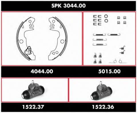Woking SPK 3044.00 Колодки гальмівні барабанні, комплект SPK304400: Купити в Україні - Добра ціна на EXIST.UA!