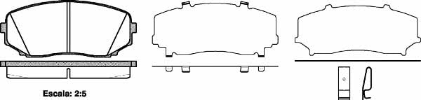 Комплект тормозных колодок Mazda CX-7 (Мазда СХ-7): P1367302 Woking Тормозные колодки дисковые, комплект
