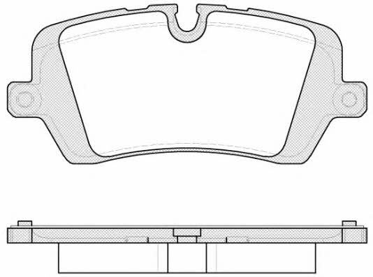P1441300 Woking Тормозные колодки дисковые, комплект