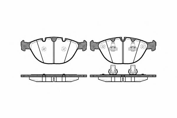 P858300 Woking Тормозные колодки дисковые, комплект