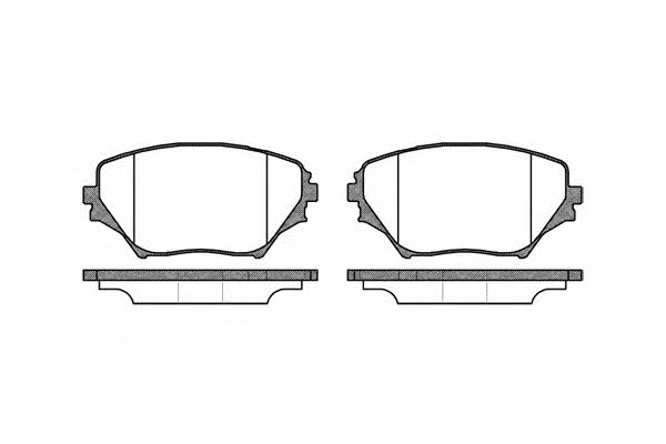 P913300 Woking Тормозные колодки дисковые, комплект