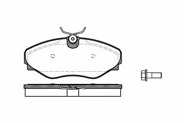 P934320 Woking Тормозные колодки дисковые, комплект