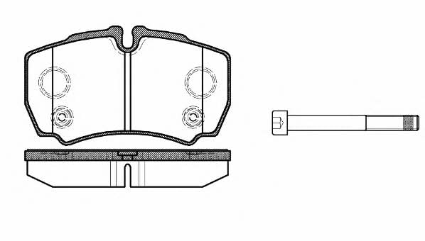 P949310 Woking Тормозные колодки дисковые, комплект