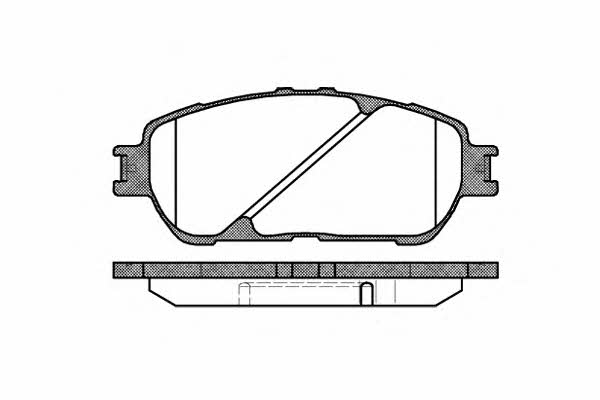 P998300 Woking Тормозные колодки дисковые, комплект