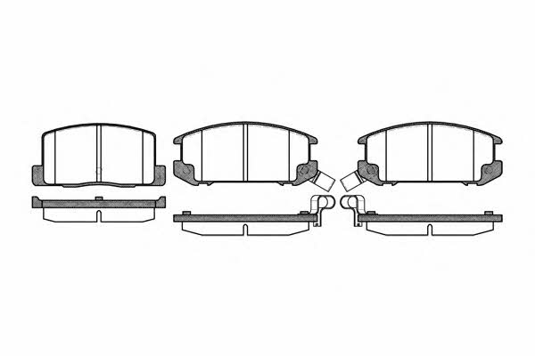 P301312 Woking Тормозные колодки дисковые, комплект