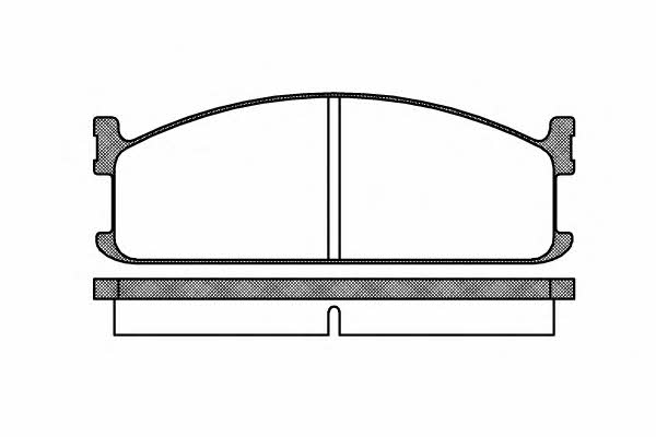P304300 Woking Тормозные колодки дисковые, комплект