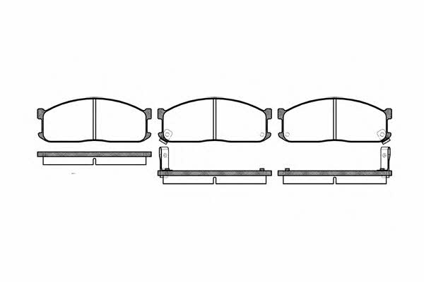 P344302 Woking Тормозные колодки дисковые, комплект