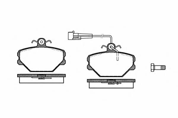 P364302 Woking Тормозные колодки дисковые, комплект