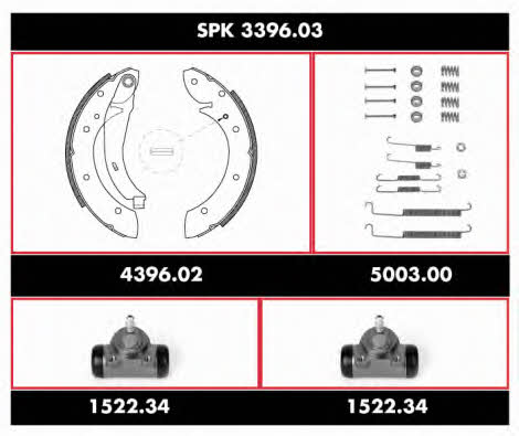 Woking SPK 3396.03 Колодки гальмівні барабанні, комплект SPK339603: Купити в Україні - Добра ціна на EXIST.UA!