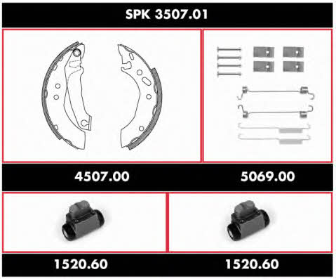 Woking SPK 3507.01 Колодки гальмівні барабанні, комплект SPK350701: Купити в Україні - Добра ціна на EXIST.UA!