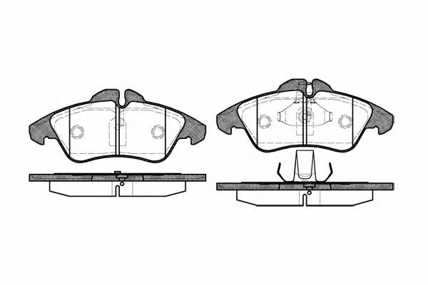 P478300 Woking Тормозные колодки дисковые, комплект