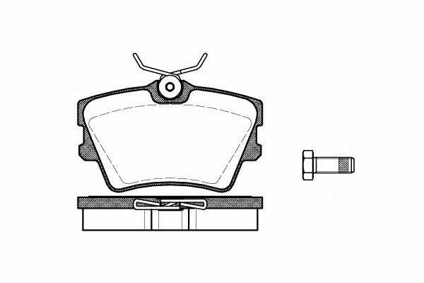 P491300 Woking Тормозные колодки дисковые задние, комплект