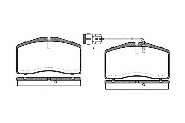 P548312 Woking Тормозные колодки дисковые, комплект