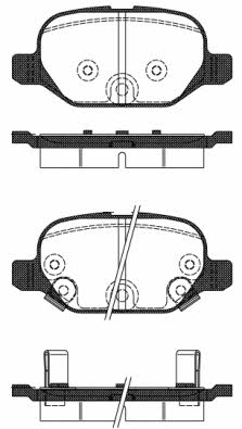 P627332 Woking Тормозные колодки дисковые, комплект