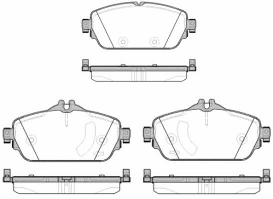 P1492308 Woking Тормозные колодки дисковые, комплект
