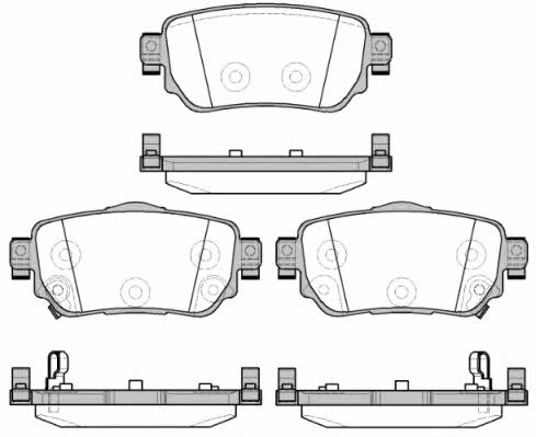 P1482302 Woking Тормозные колодки дисковые, комплект