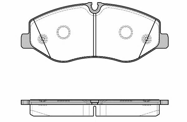 P1723300 Woking Тормозные колодки дисковые, комплект
