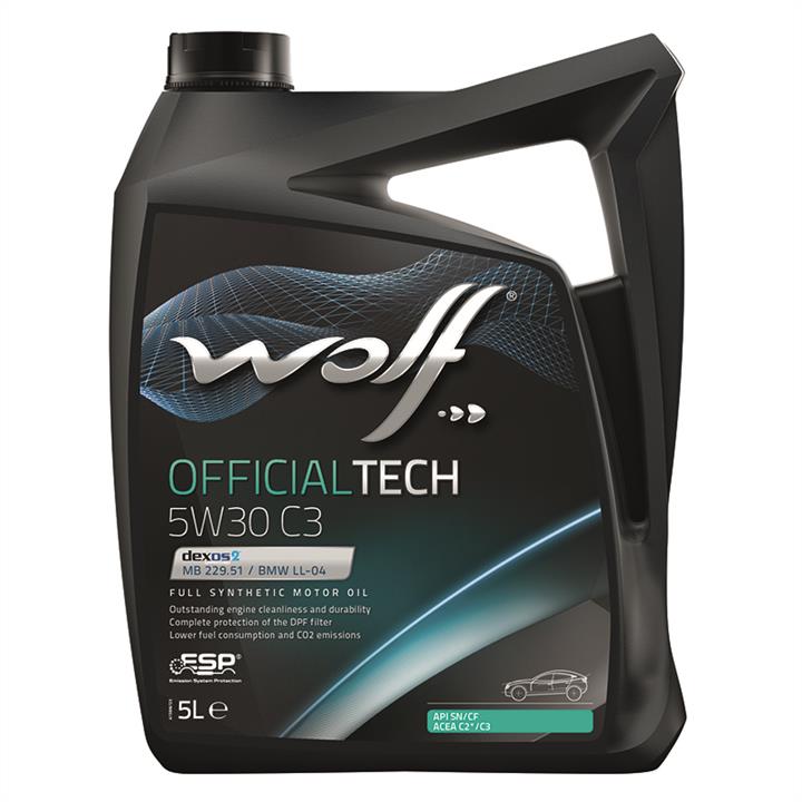 Моторна олива Wolf OfficialTech 5W-30, 5л Wolf 8308215