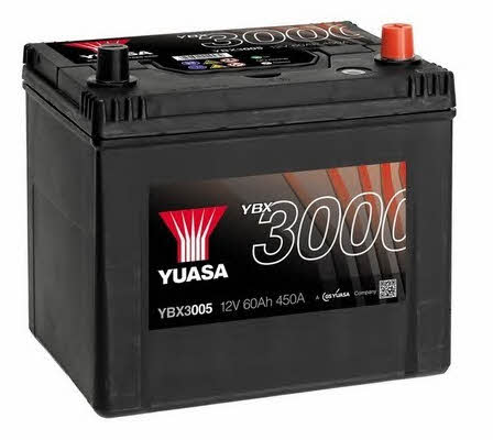 Батарея аккумуляторная Yuasa YBX3000 SMF 12В 60Ач 450A(EN) R+ Yuasa YBX3005 - фото 2