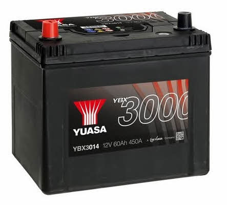 Батарея аккумуляторная Yuasa YBX3000 SMF 12В 60Ач 450A(EN) L+ Yuasa YBX3014 - фото 2