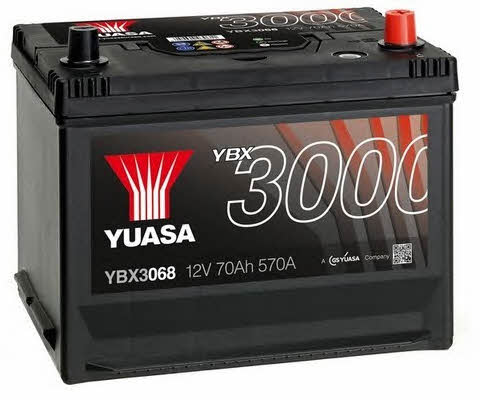 Батарея акумуляторна Yuasa YBX3000 SMF 12В 70Аг 570А(EN) R+ Yuasa YBX3068 - фото 2