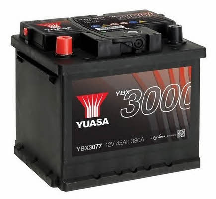 Батарея аккумуляторная Yuasa YBX3000 SMF 12В 45Ач 380А(EN) L+ Yuasa YBX3077 - фото 2