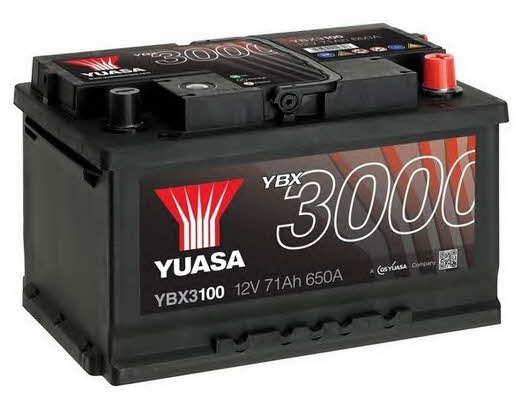 Батарея акумуляторна Yuasa YBX3000 SMF 12В 71Аг 650А(EN) R+ Yuasa YBX3100 - фото 2