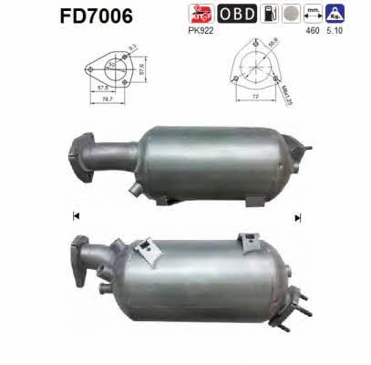 As FD7006 Фільтр сажевий DPF FD7006: Купити в Україні - Добра ціна на EXIST.UA!