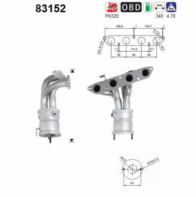 As 83152 Каталізатор 83152: Купити в Україні - Добра ціна на EXIST.UA!