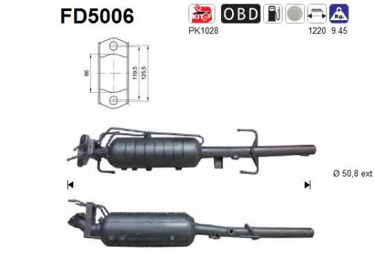 As FD5006 Фільтр сажевий DPF FD5006: Купити в Україні - Добра ціна на EXIST.UA!