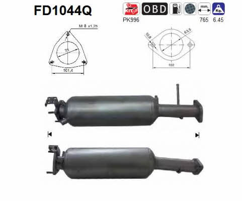 As FD1044Q Фільтр сажевий DPF FD1044Q: Купити в Україні - Добра ціна на EXIST.UA!