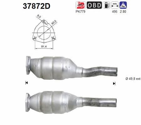 As 37872D Каталізатор 37872D: Купити в Україні - Добра ціна на EXIST.UA!