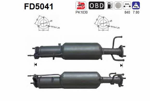 Сажовий фільтр Вауксолл: FD5041 As Фільтр сажевий DPF