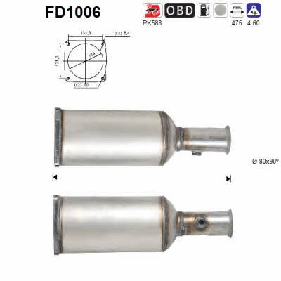 FD1006 As Фільтр сажевий DPF