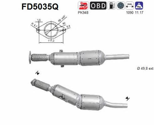 As FD5035Q Фільтр сажевий DPF FD5035Q: Купити в Україні - Добра ціна на EXIST.UA!
