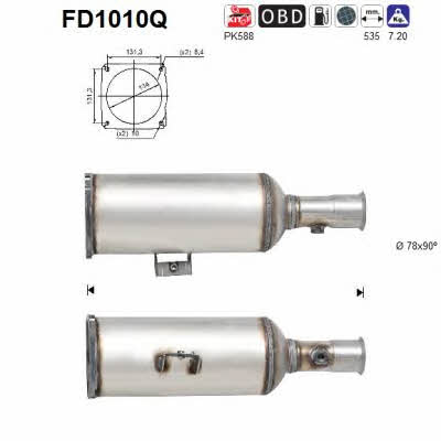 As FD1010Q Фільтр сажевий DPF FD1010Q: Купити в Україні - Добра ціна на EXIST.UA!